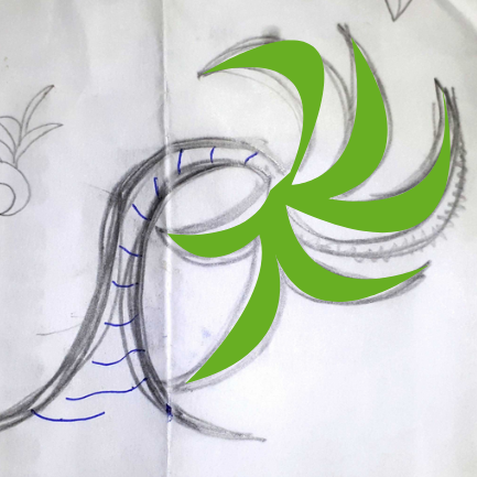 Palmenstrand Logo 2021 sketch