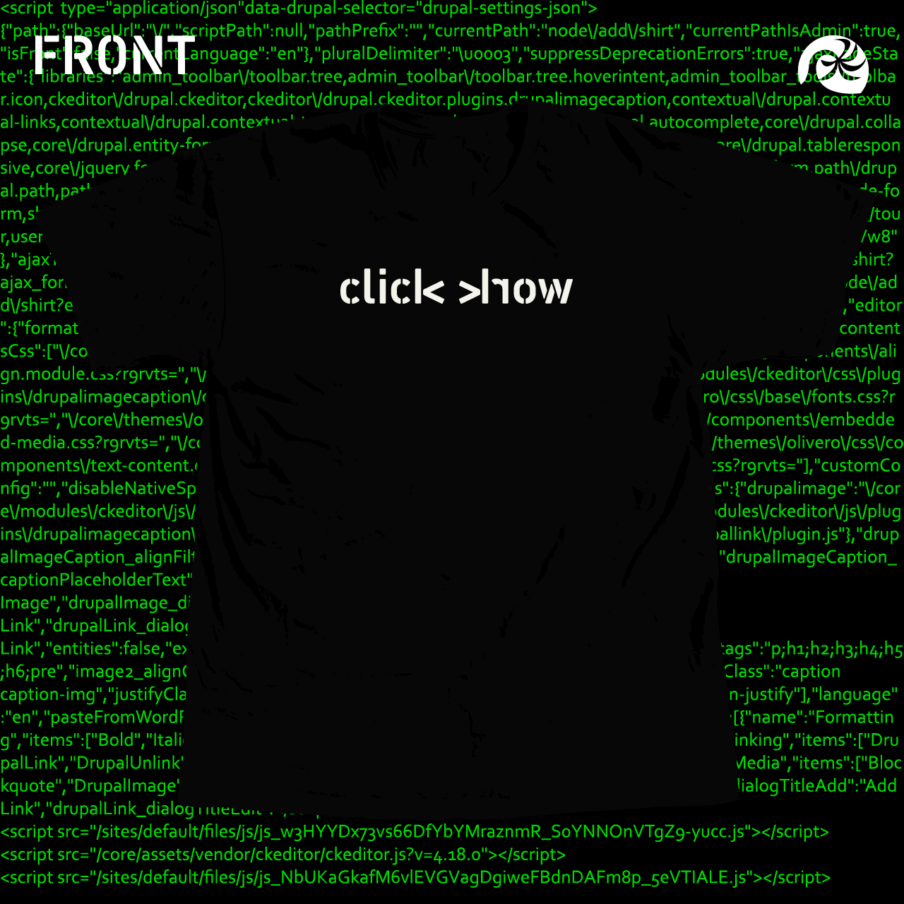 clickwork shirt palmenstrand front